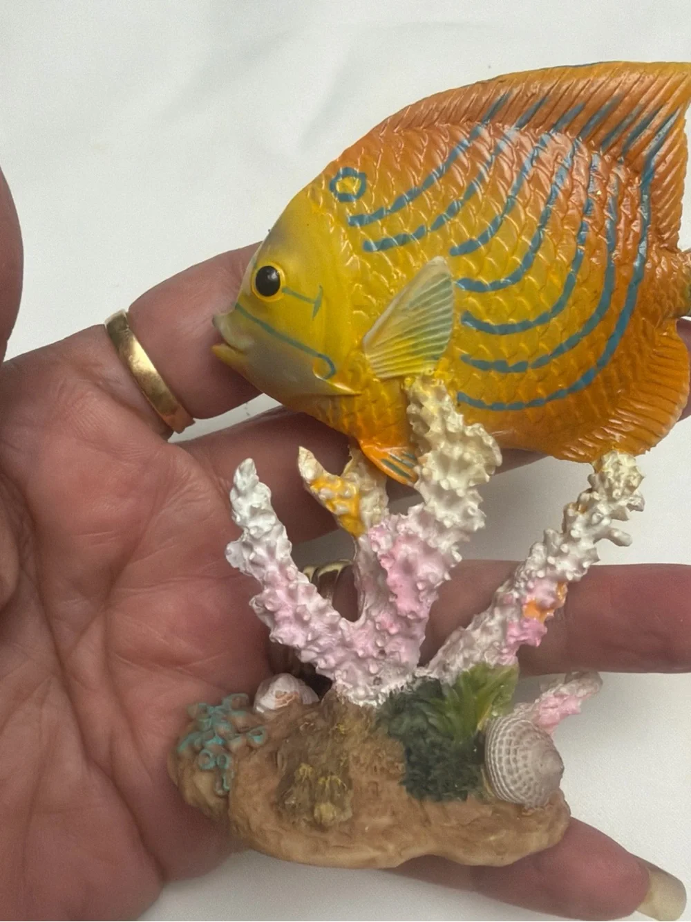 Yellow & Blue Tropical Fish Aquarium Ornament - Brand Unspecified
